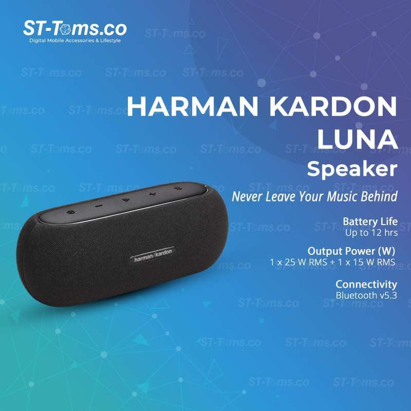 Harman Kardon Luna Elegant Portable Speaker with 12 Hours of Playtime