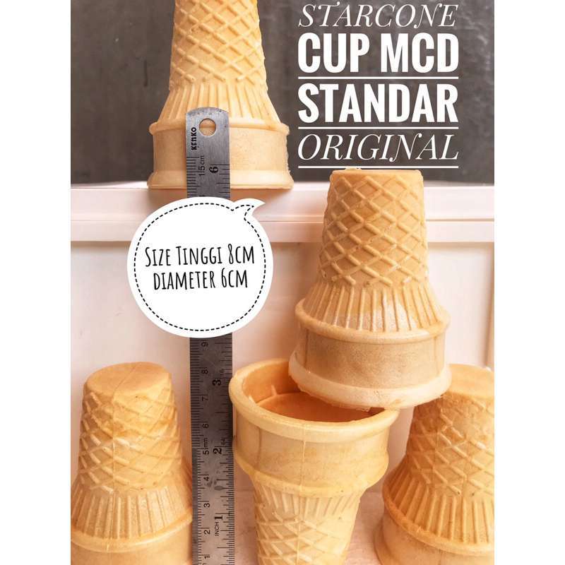 Jual Starcone Cup Mcd Original Renyah Dan Garing 1pack-10pcs Di