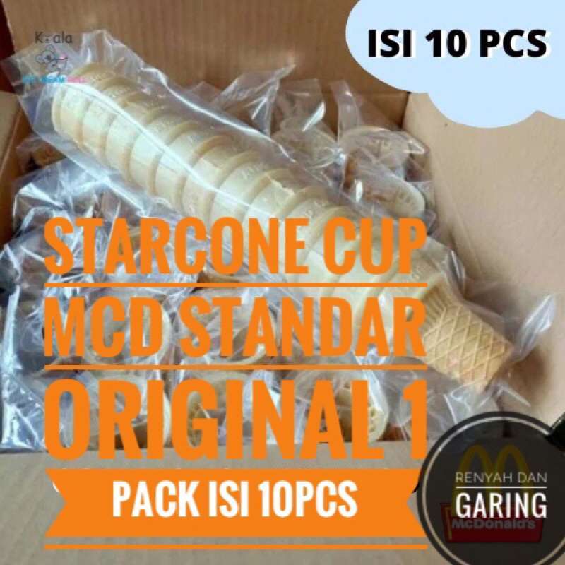 STARCONE CUP MCD ORIGINAL RENYAH DAN GARING 1pack-10Pcs