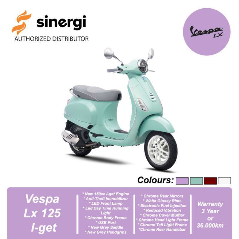 Jual Vespa Lx 150 I-get [on The Road] [jabodetabek] Green