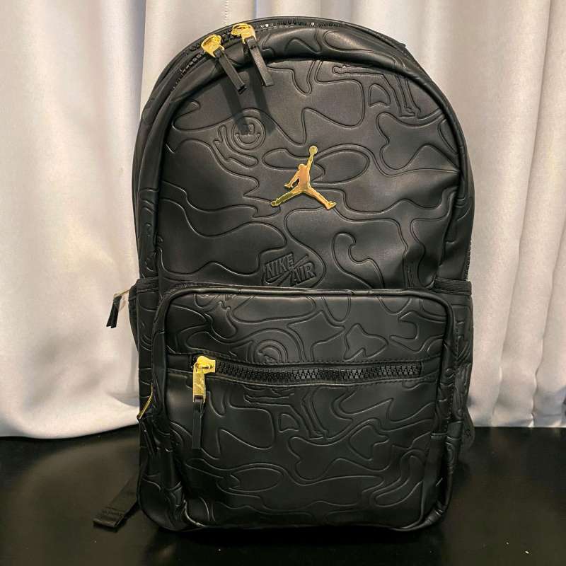 Leather Jordan Backpack Leather Backpack Black Jordan Backpack