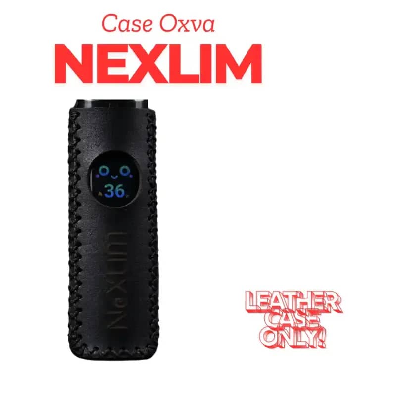 Premium Leather Sleeve Case Oxva NEXLIM include Lanyard