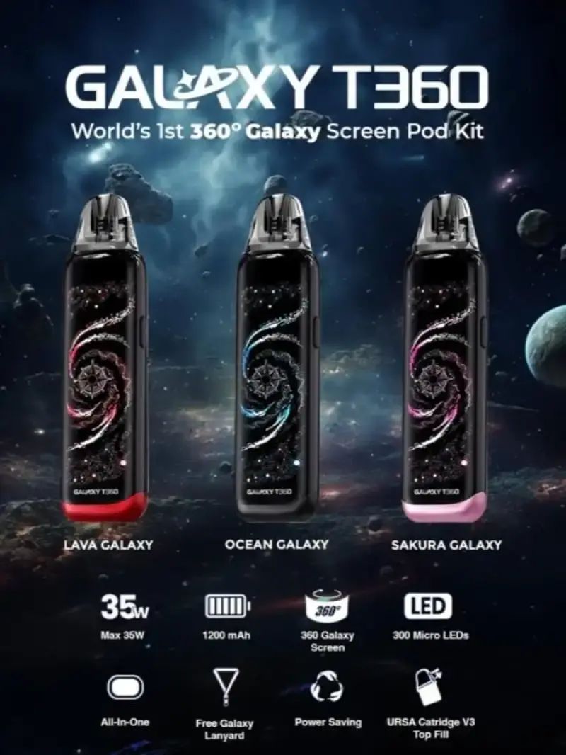 360 Pod Jual Galaxy T360 35W 1200mah Pod Kit By Lost Vape / Galaxy T360 Pod Kit ...
