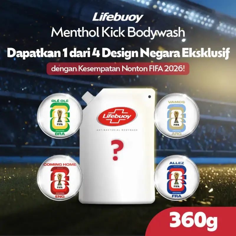 Jual [limited Edition Fifa] Lifebuoy Sabun Mandi Cair Body Wash Menthol ...
