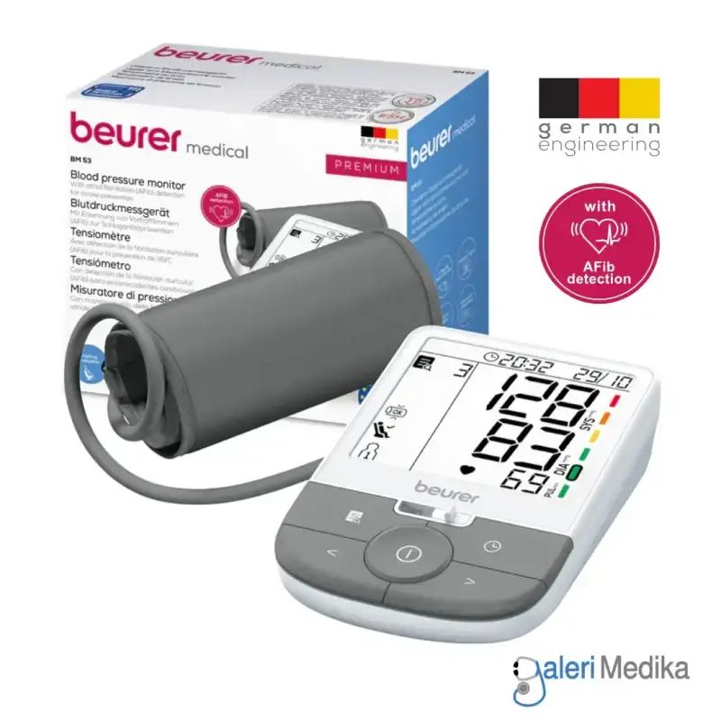 Jual Tensimeter Digital Beurer Bm53 + Afib Detection Dual User & Xl ...