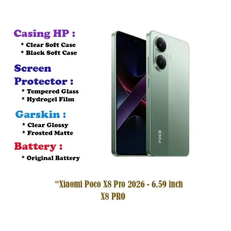 Jual Xiaomi Poco X8 Pro 2026 - 6.59 Inch- Case - Screen Protector - Dll ...