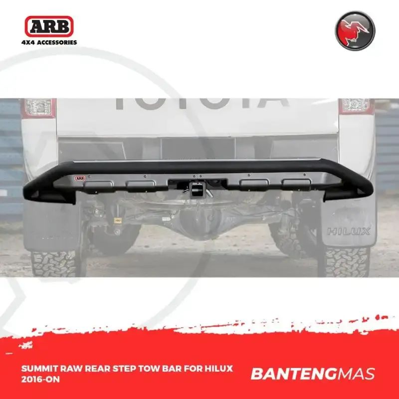 Promo Arb Summit Raw Rear Step Tow Bar For Hilux 2016on - 3614140 ...