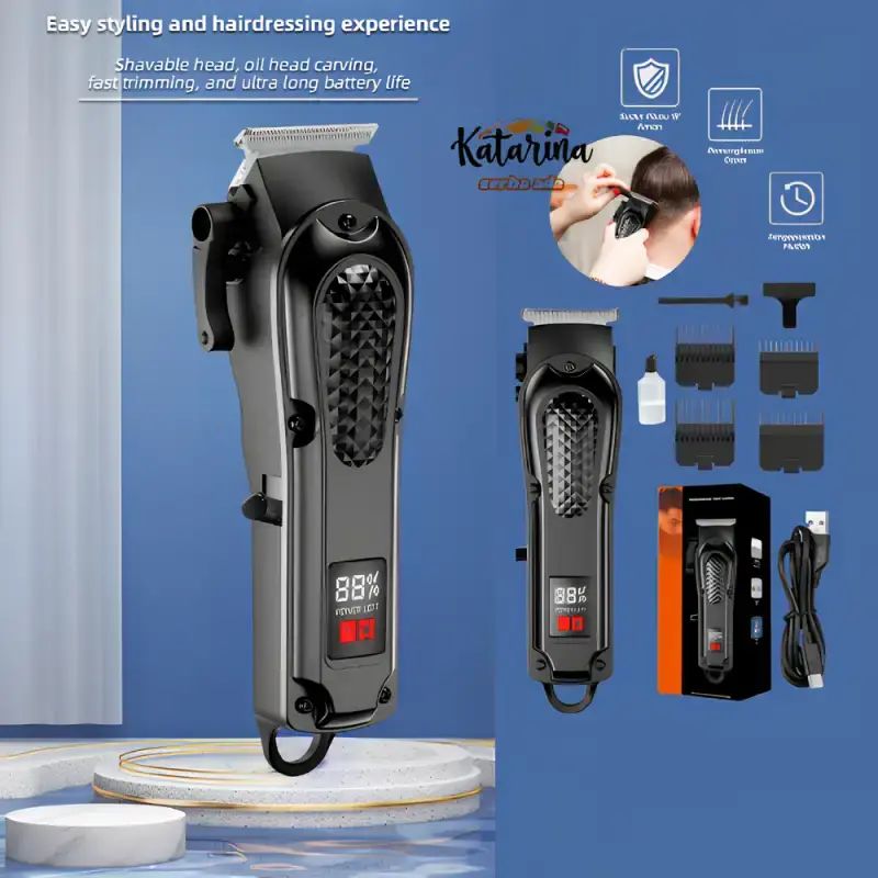 Promo Barber Hair Cutting Machine Clipper | Alat Cukur Rambut Elektrik ...
