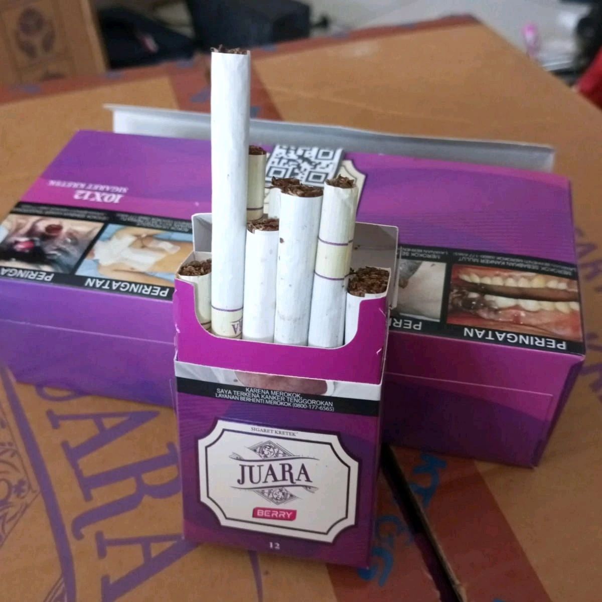 Promo Rokok Kretek Juara Berry Ungu 12 Batang Diskon 34% Di Seller ...