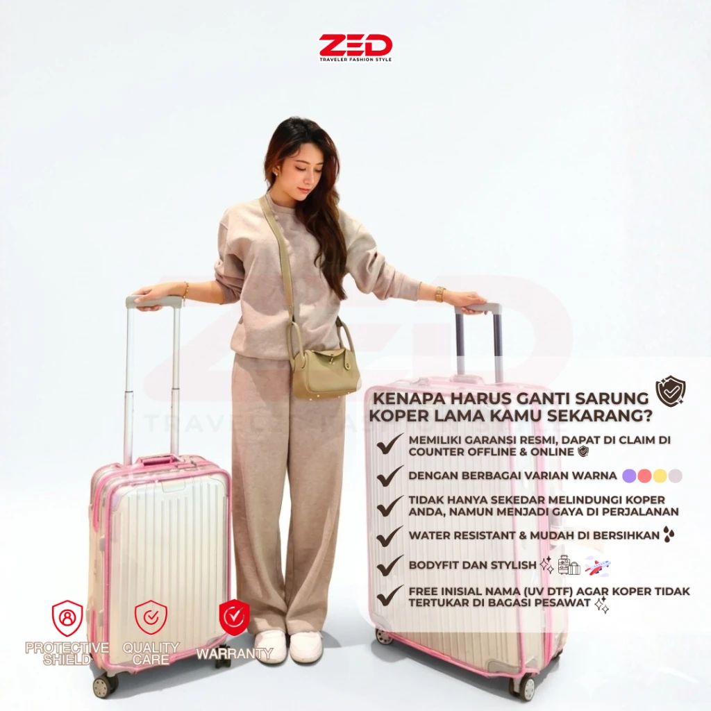 Jual Zed Cover Koper Transparan Untuk Rimowa Essential, Pelindung Koper ...