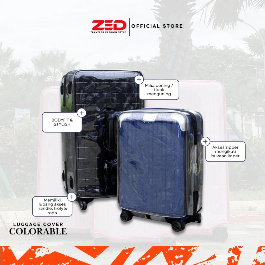Jual Zed Cover Koper Transparan Untuk Rimowa Essential, Pelindung Koper ...