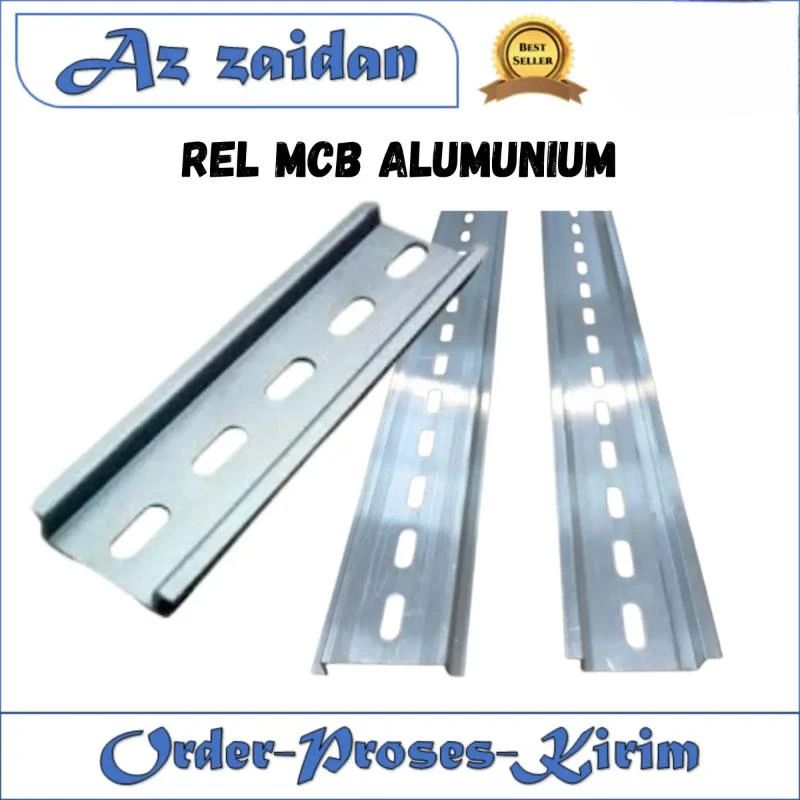 Jual Rel Mcb Din Rail 35mm Besi Galvanis Anti Karat Tebal Kuat ...