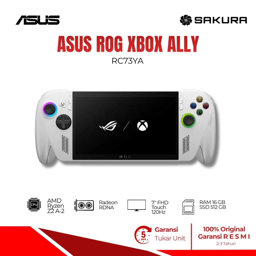 Jual Asus Rog Xbox Ally Rc73ya-z2aa30a6w – White [amd Ryzen Z2 A ...