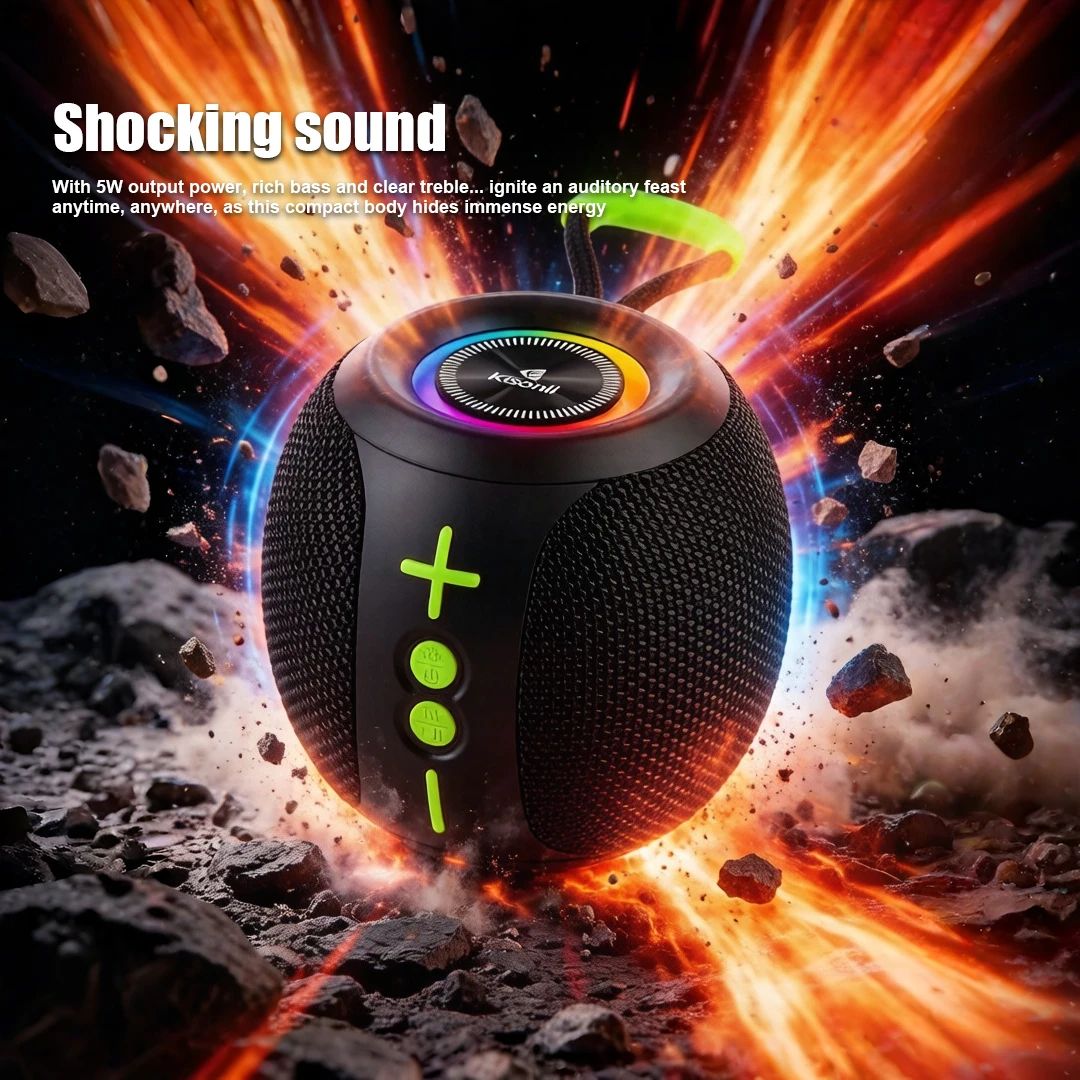 Jual Kisonli Speaker Q42 Mini Portable Wireless Bluetooth Speaker Rgb ...
