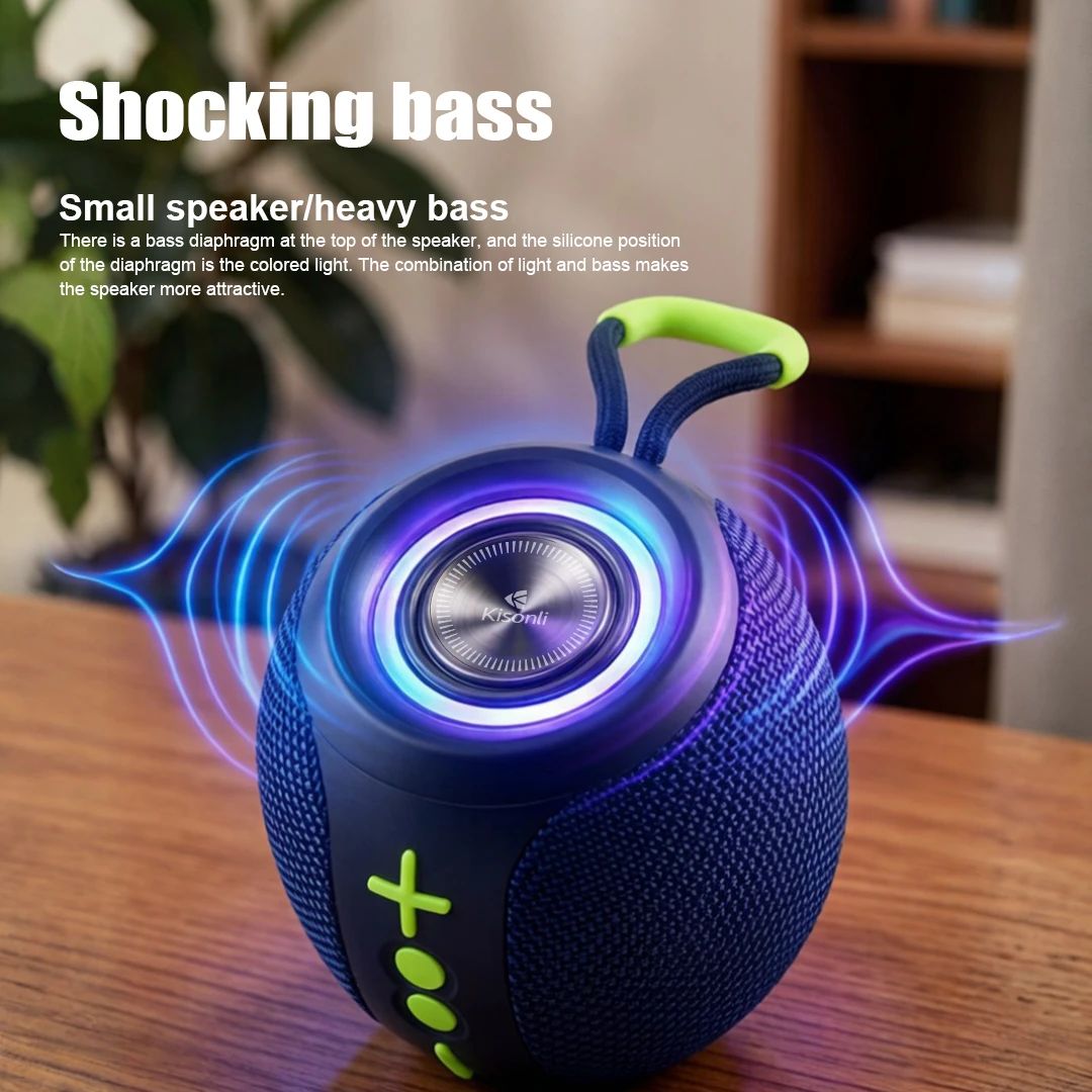 Jual Kisonli Speaker Q42 Mini Portable Wireless Bluetooth Speaker Rgb ...