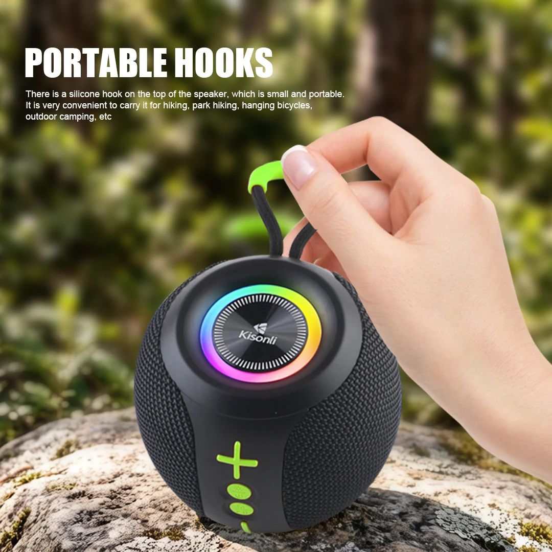 Jual Kisonli Speaker Q42 Mini Portable Wireless Bluetooth Speaker Rgb ...