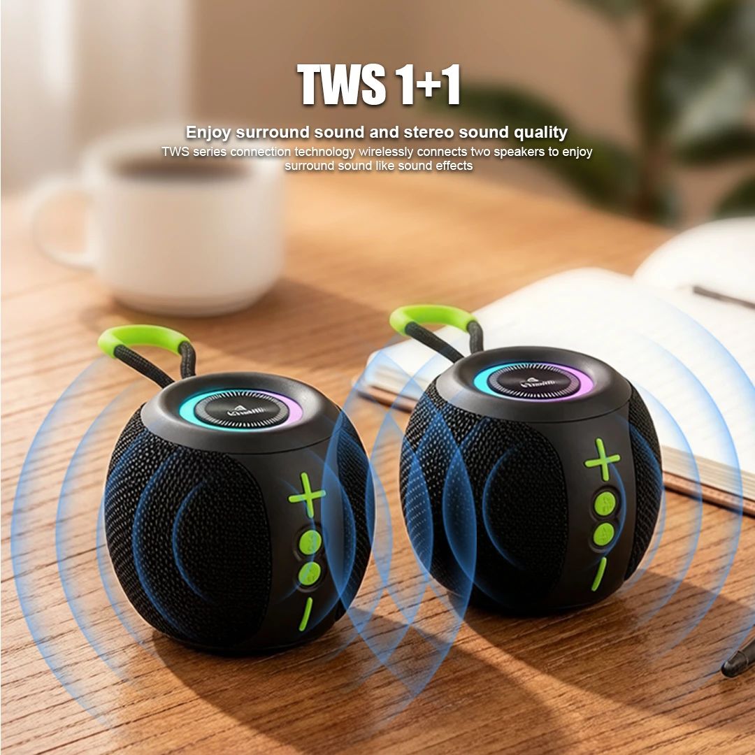 Jual Kisonli Speaker Q42 Mini Portable Wireless Bluetooth Speaker Rgb ...