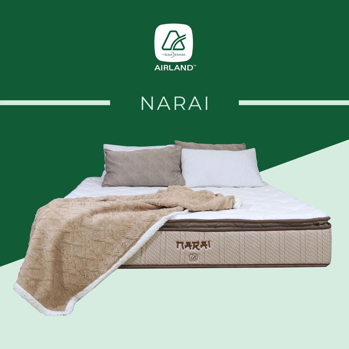 Spring Bed Besar Promo Airland Narai Kasur Spring Bed Bonnell Spring Pillow Top Free ...