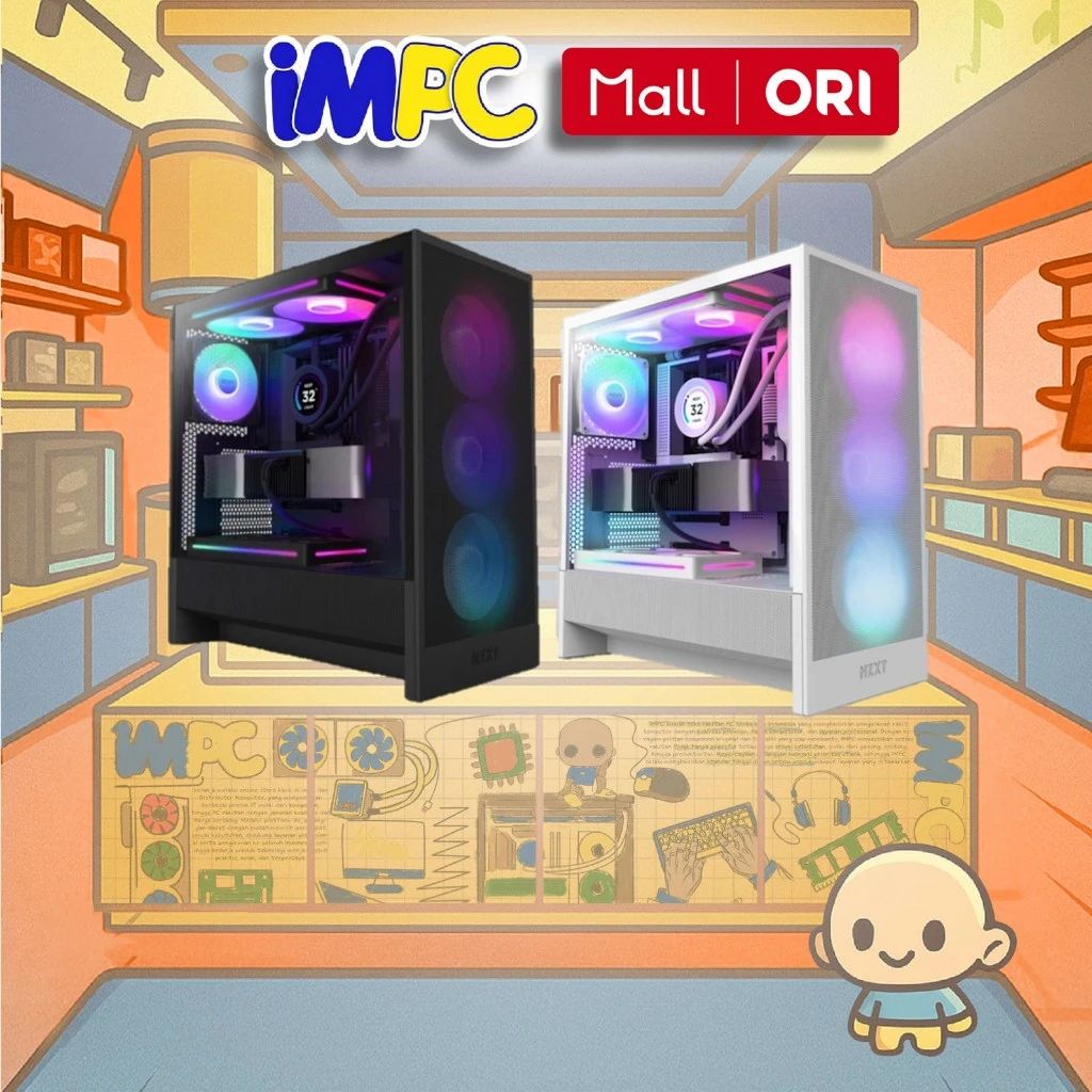 Jual Nzxt H5 Flow Rgb 2024 Matte Mid Tower Pc Case Casing Gaming ...