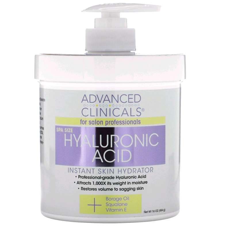 Jual Advanced Clinicals Hyaluronic acid Squalane Vitamin E Borage Oil