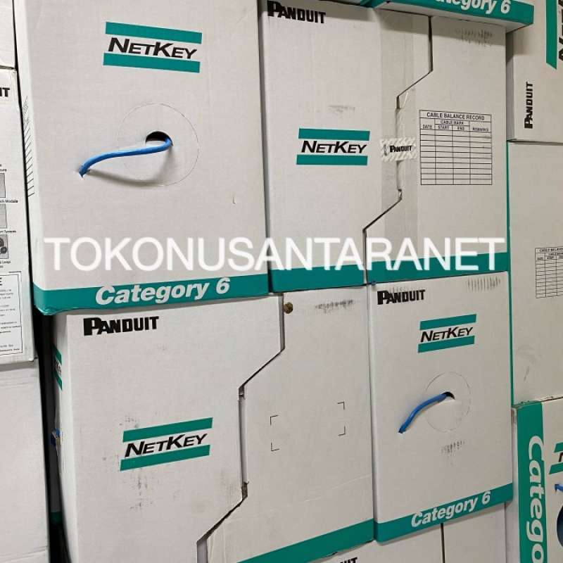 Promo Panduit Netkey Kabel Lan Cat 6 / Cat6 Utp Blue, 305m Diskon 23% ...