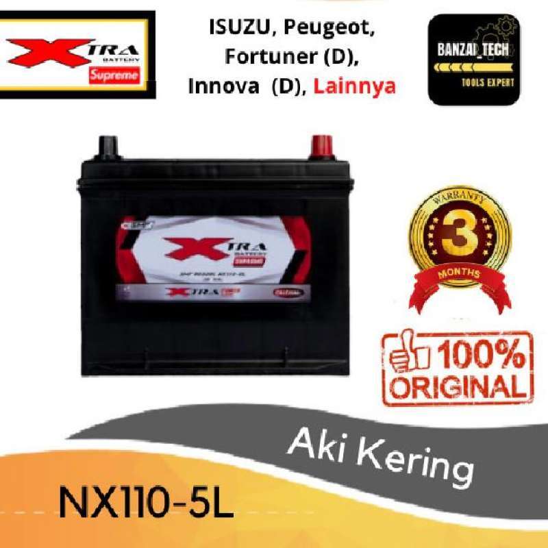 Jual XTRA SUPREME 80D26L / NX110-5L - AKI KERING MOBIL SMF di Seller