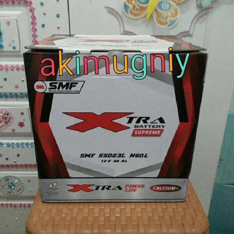 Jual Aki 55d23l Mf Kering 12v 60ah Xtra Calsium Xtrail Juke Serena