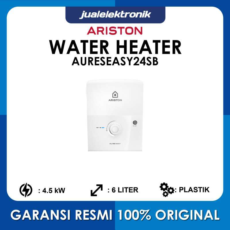 Jual Ariston AURESEASY24SB Water Heater Electric Instant Heating with ELCB Button di Seller