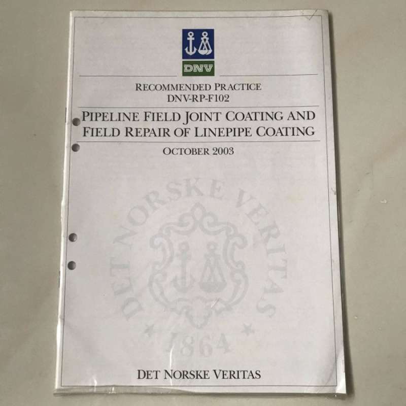 Promo DNV RP F102 PIPELINE FIELD JOINT COATING AND FIELD REPAIR OF