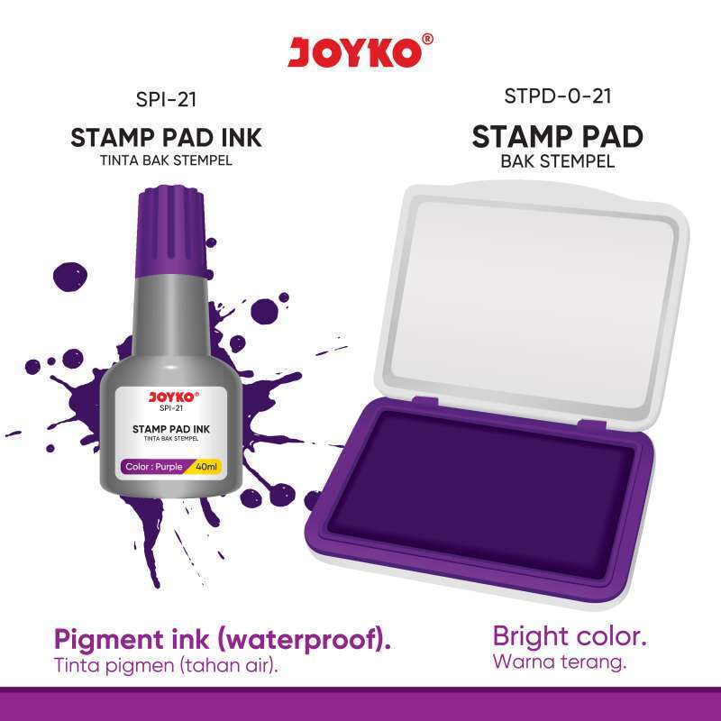Jual Stamp Pad Ink Tinta Bak Stempel Refill Tinta Stempel Joyko di