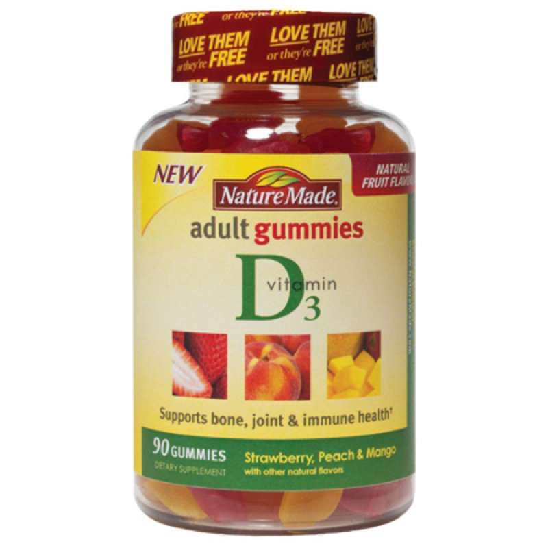 Promo Nature Made Vitamin D, 1000 IU 90 Gummies Diskon 20 di Seller