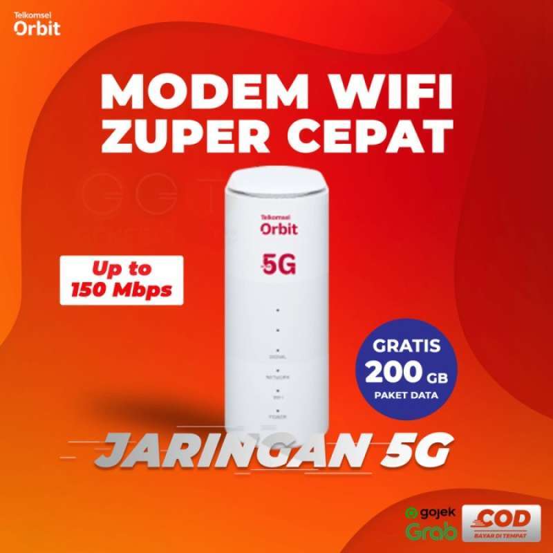 Jual Telkomsel Orbit Turbo 5g Modem Wifi Super Cepat / Modem Orbit 5g ...