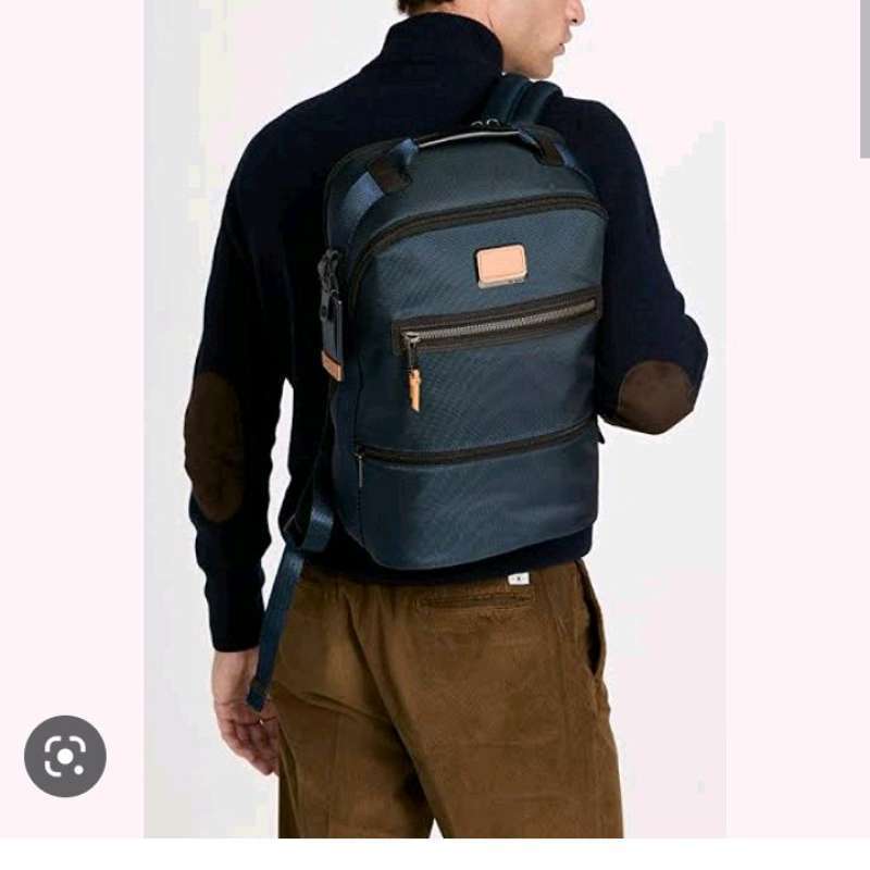 Promo Tumi Alpha Bravo Essential Backpack Navy Blue Diskon 45 di