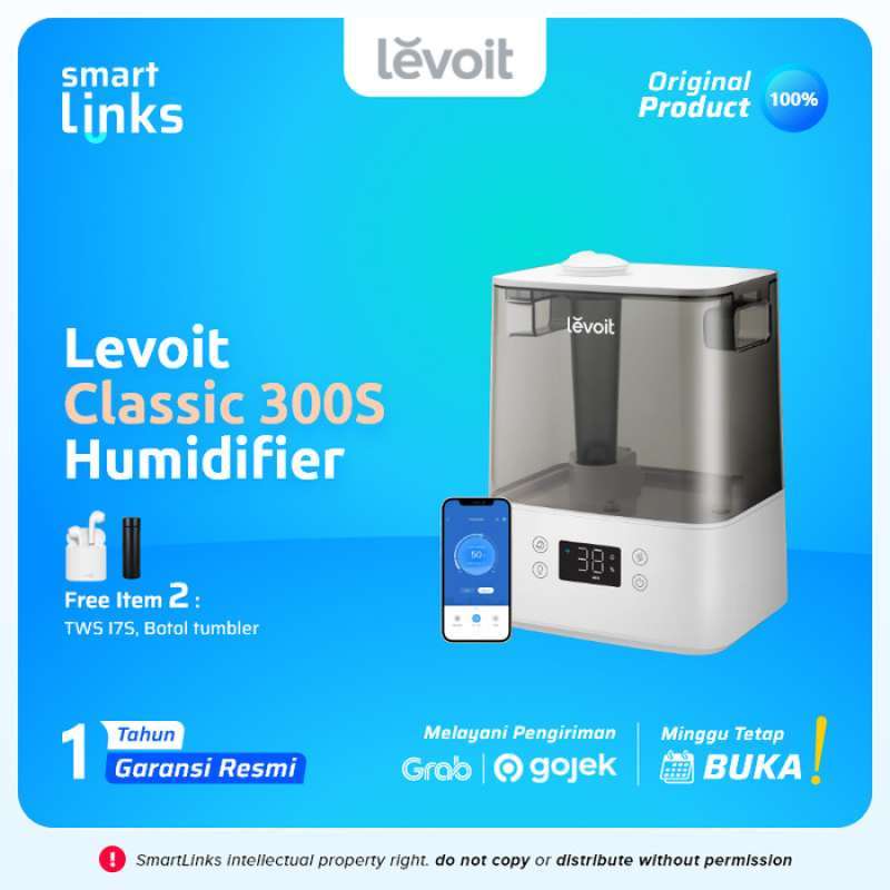 Jual Levoit Classic 300s Smart Ultrasonic Cool Mist Humidifier Usa
