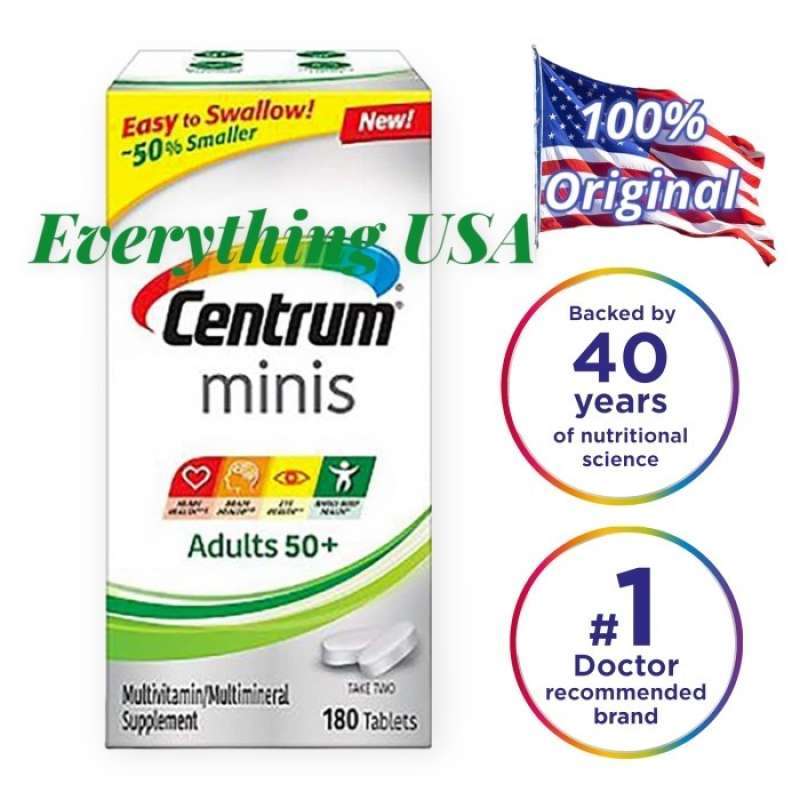 Promo Centrum Multivitamin Minis Mature Adult 50+ 180 Tablets Diskon 23
