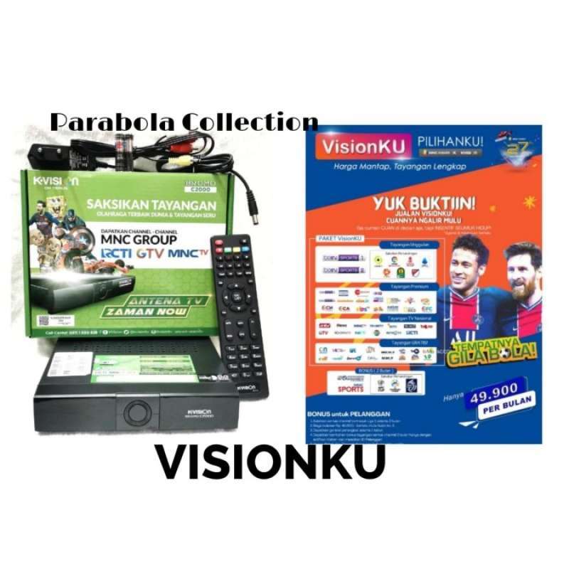 Promo VISIONKU RECEIVER KVISION BROMO C2000 VISIONKU FREE ALL CHANNEL