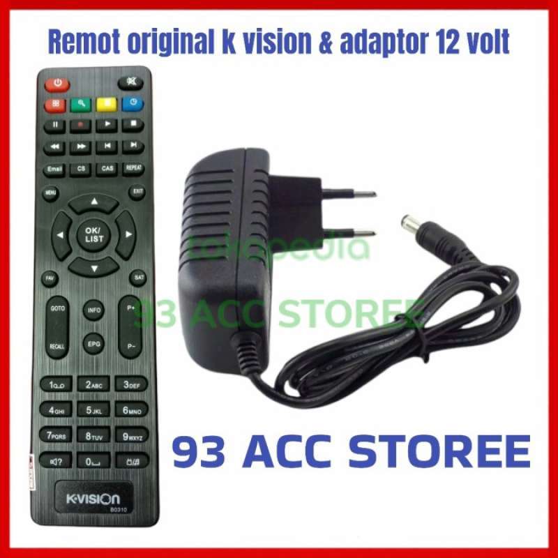 Jual REMOT RESIVER RECEIVER K VISION BROMO C2000 PLUS ADAPTOR 12 VOLT