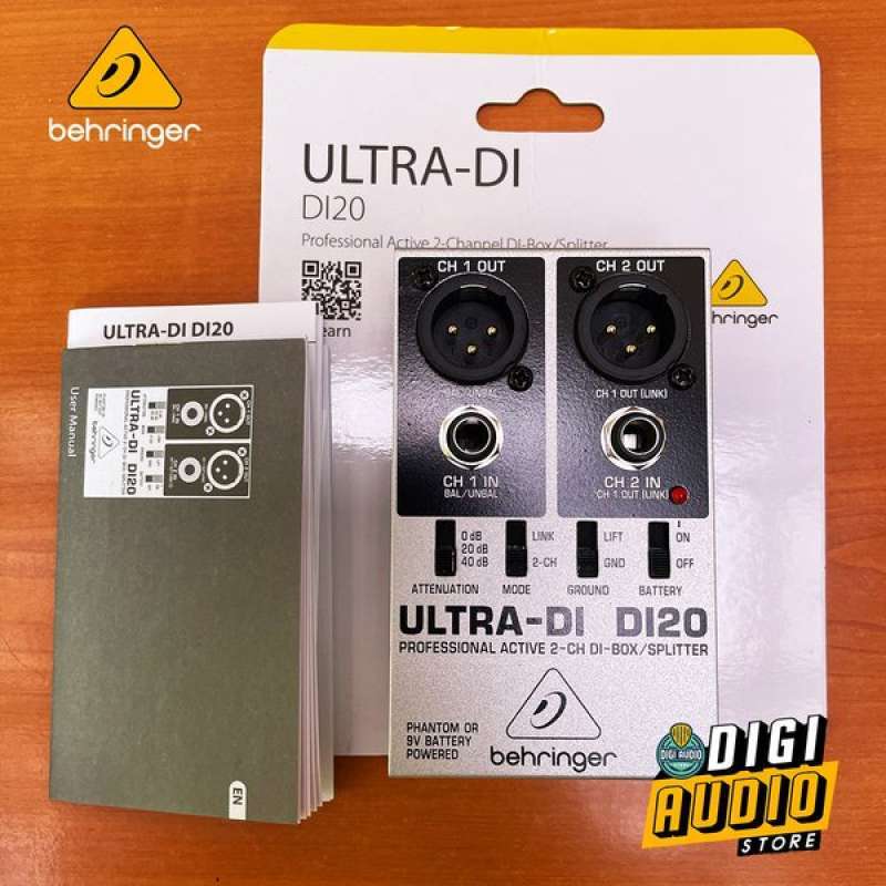 Jual Di Bix 2 Channel Behringer Di20 Stereo Direct Box Cocok Untuk ...