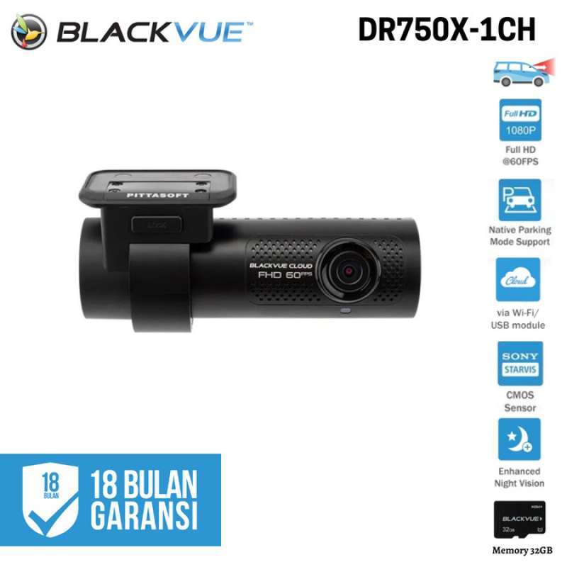 Jual Blackvue DR750X-1CH Plus Full HD Cloud, Wifi, GPS, Dashcam di ...