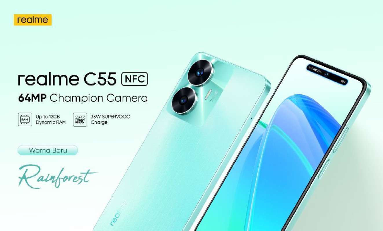 Jual Realme C55 6/128GB NFC Rainforest di Seller Yulia Mobilephone ...