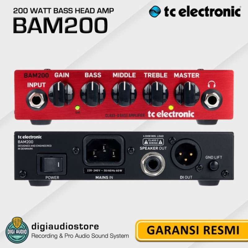 Jual Ampli Bass TC Electronic BAM200 200 Watt Bass Head Amplifier Amp
