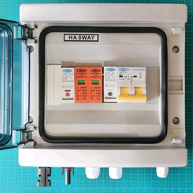 Jual Kotak pengaman jaringan panel surya dengan fuse dan proteksi