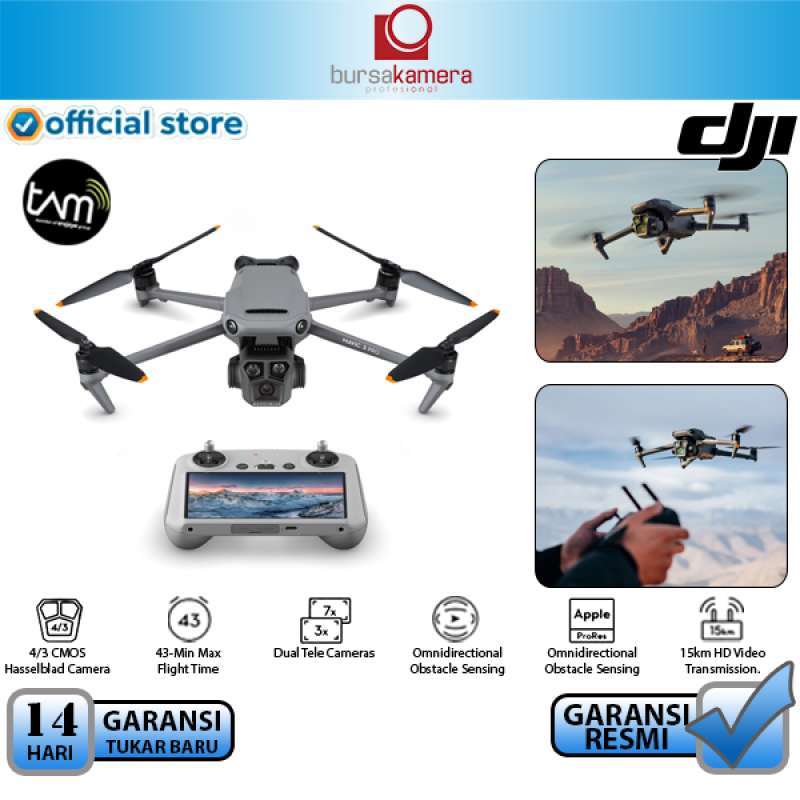 Jual Bkp Dji Mavic 3 Pro Drone With Dji Rc Garansi Resmi Di Seller ...