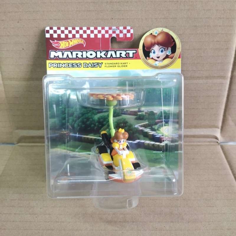 Promo Hotwheels Mario Kart Princess Daisy Standard Kart Flower Glider