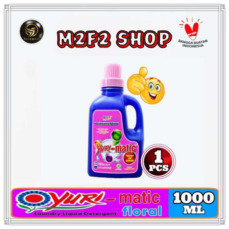Jual Yuri Matic Laundry Liquid Detergent Floral 1000 Ml 1 Kg