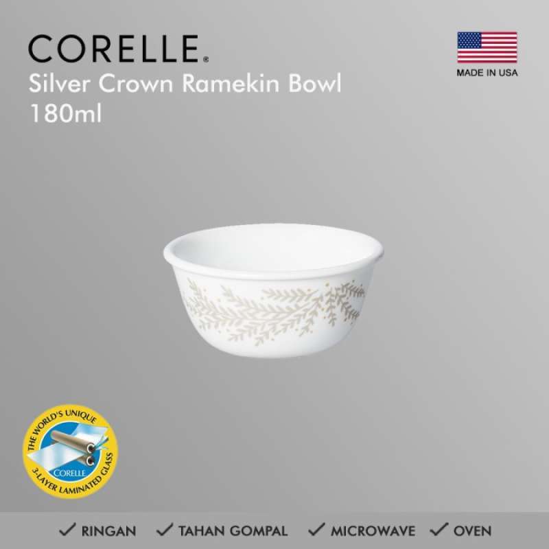 Promo Corelle Silver Crown Ramekin Bowl 180Ml / Rice Bowl Diskon 23 di