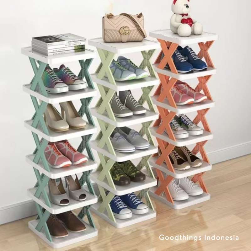 Promo Goodthings Zigzag Shoe Furniture Rak Sepatu Sandal Plastik Susun ...