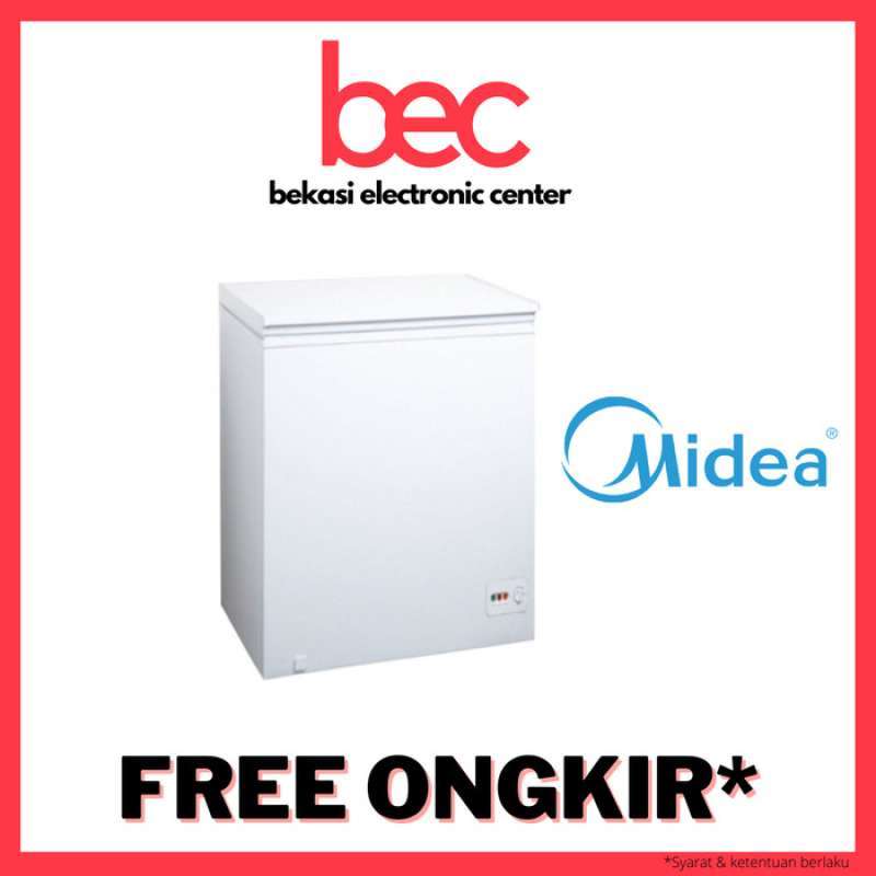 Promo Midea Hs 131 Cnk Chest Freezer Box Hs131Cnk Lemari Pembeku 100
