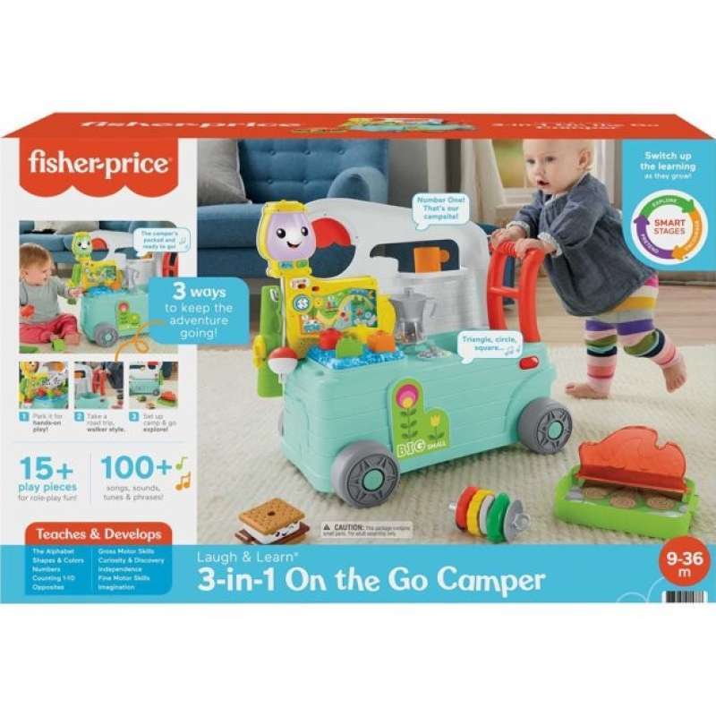 Promo FisherPrice Laugh & Learn 3 In 1 On The Go Camper Walker & Activity Diskon 23 di Seller