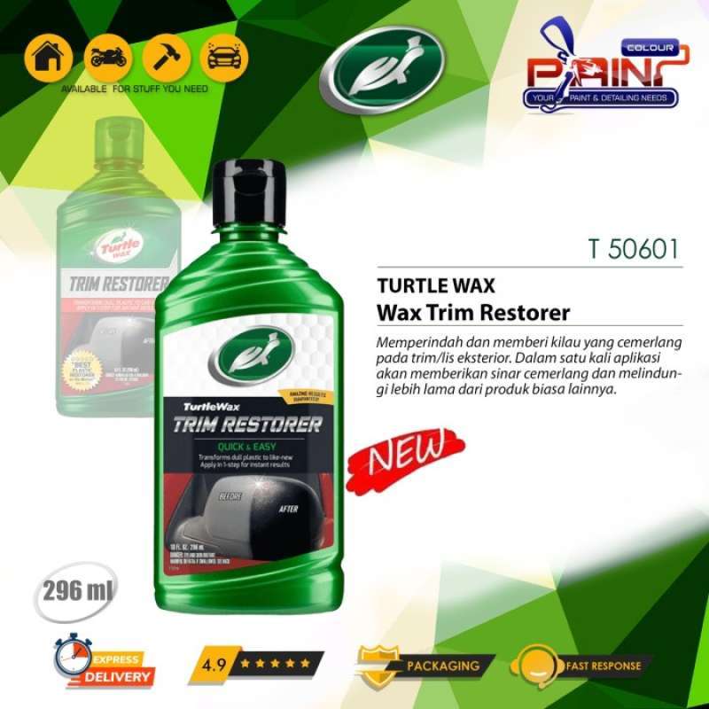 Promo Turtle Wax TRIM RESTORER (Semir Plastik Plastic Restorer) 296 mL ...